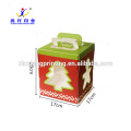 Customized Logo And Shape !Bulk Decorative Christmas Cake Gift Packaging Box with Handle